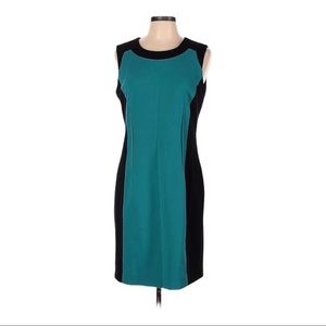 🚮Calvin Klein teal and black shift dress size 12